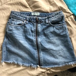 Free People Jean Skirt